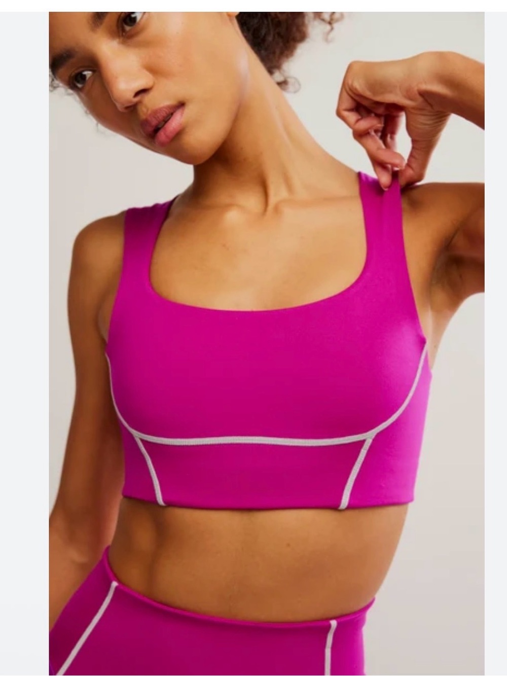 Free people movement you’re a peach sports bra NWOT